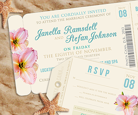 Boarding Pass Invitation