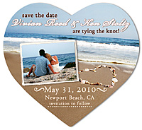 Beach Shells Photo Heart