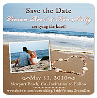 Beach Shells Photo Save the Date Magnet