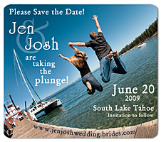 "Custom Photo" Save the Date Card 3.5 x 4