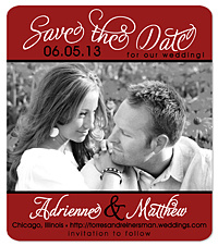 "Hay" Save the Date Magnet