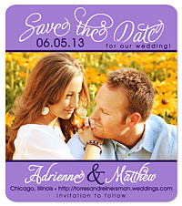 "Hay" Save the Date Magnet