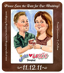 Caricature Save the Date