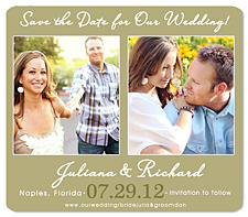 "Simple Calendar" Save the Date Magnet