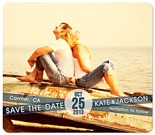 "Criss Cross Date" Save the Date Magnet