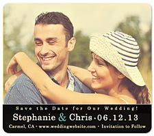 "Simplicity" Save the Date Magnet