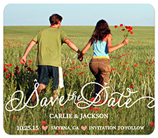 "Flourish" Save the Date Magnet