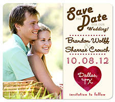 "Charm" Save the Date Magnet