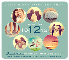"Love in the Round!" Save the Date Magnet