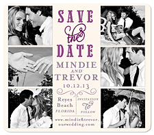"Lacey Date" Save the Date Magnet