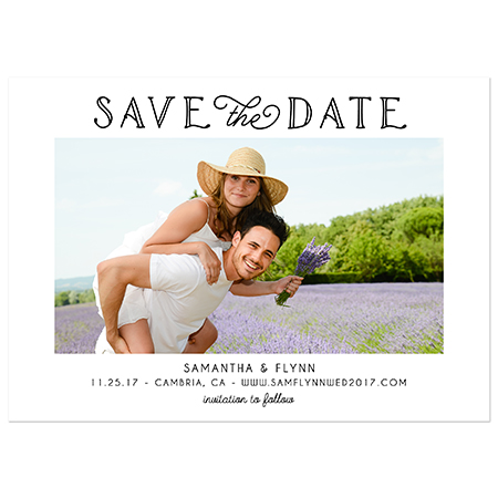 "Classic Photo" Save the Date Magnet