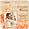 Sand & Peach Hydrangea Save the Date Magnet